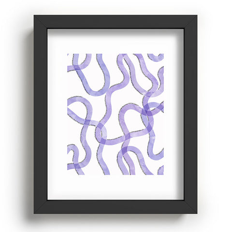 Marta Barragan Camarasa Purple curves Recessed Framing Rectangle