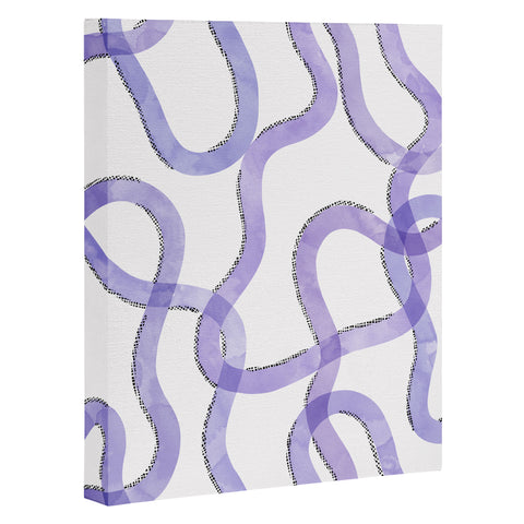 Marta Barragan Camarasa Purple curves Art Canvas