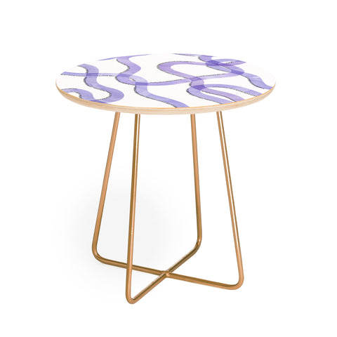 Marta Barragan Camarasa Purple curves Round Side Table