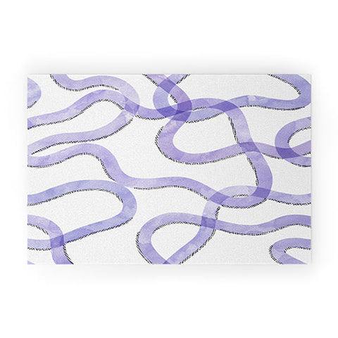 Marta Barragan Camarasa Purple curves Welcome Mat