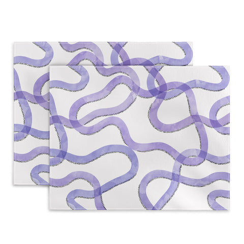 Marta Barragan Camarasa Purple curves Placemat