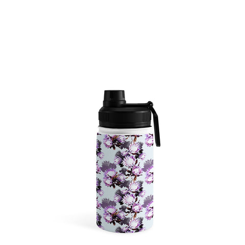 Marta Barragan Camarasa Purple protea floral pattern Water Bottle