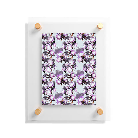 Marta Barragan Camarasa Purple protea floral pattern Floating Acrylic Print