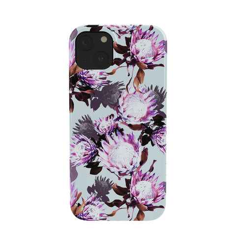 Marta Barragan Camarasa Purple protea floral pattern Phone Case