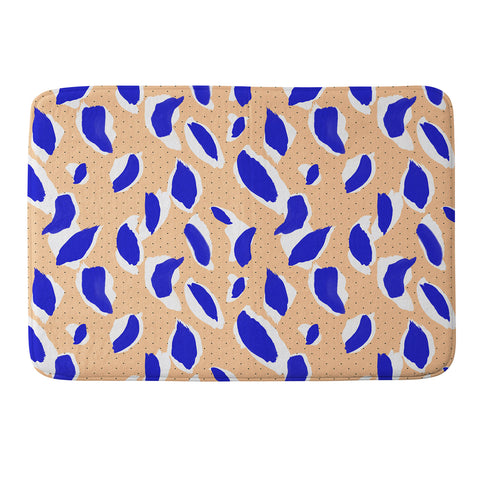 Marta Barragan Camarasa Rain brush strokes Memory Foam Bath Mat