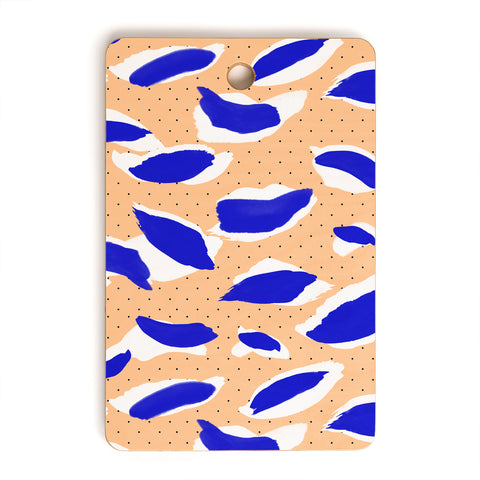 Marta Barragan Camarasa Rain brush strokes Cutting Board Rectangle