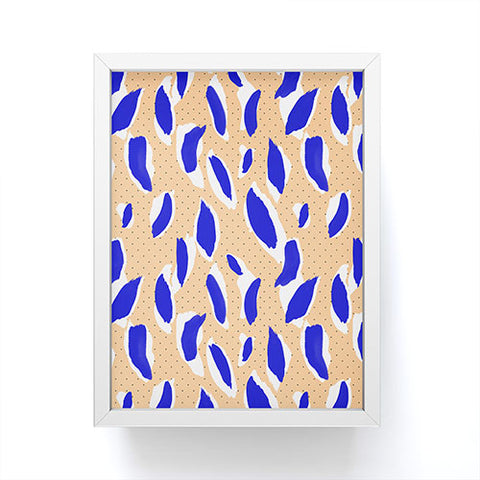 Marta Barragan Camarasa Rain brush strokes Framed Mini Art Print