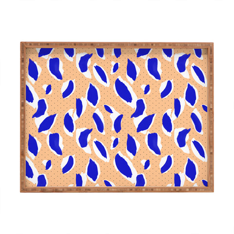 Marta Barragan Camarasa Rain brush strokes Rectangular Tray