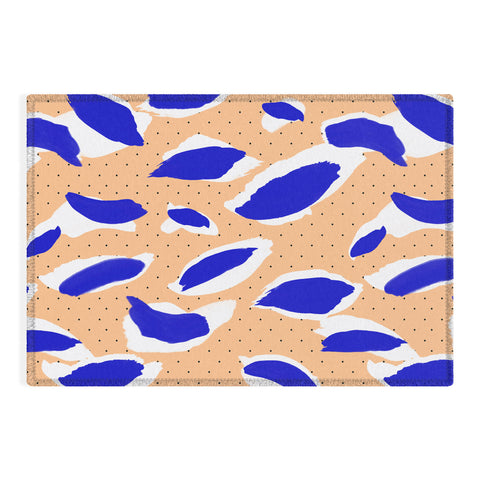 Marta Barragan Camarasa Rain brush strokes Outdoor Rug