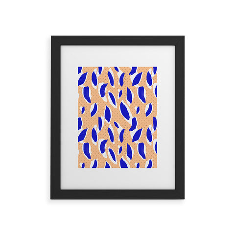 Marta Barragan Camarasa Rain brush strokes Framed Art Print