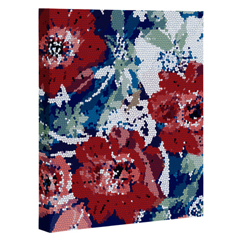 Marta Barragan Camarasa Red flower stained glass Art Canvas