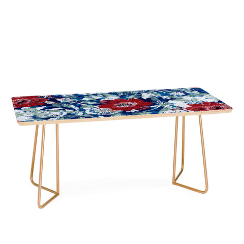 Marta Barragan Camarasa Red flower stained glass Coffee Table