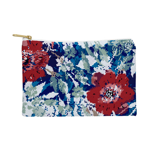 Marta Barragan Camarasa Red flower stained glass Pouch