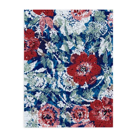 Marta Barragan Camarasa Red flower stained glass Puzzle