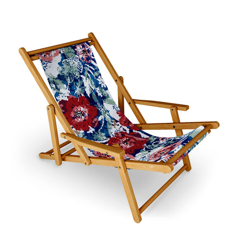 Marta Barragan Camarasa Red flower stained glass Sling Chair