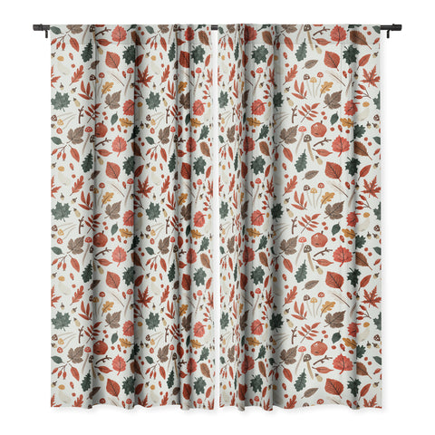 Marta Barragan Camarasa Reddish autumnal nature I Blackout Window Curtain