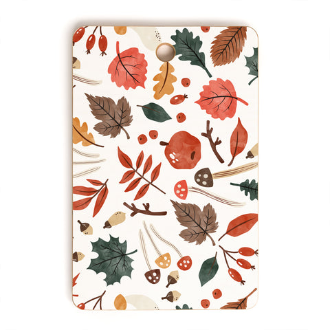 Marta Barragan Camarasa Reddish autumnal nature I Cutting Board Rectangle