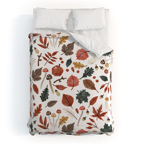 Marta Barragan Camarasa Reddish autumnal nature I Duvet Cover