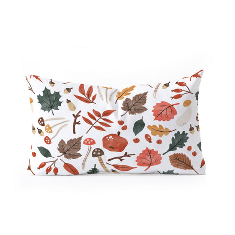 Marta Barragan Camarasa Reddish autumnal nature I Oblong Throw Pillow
