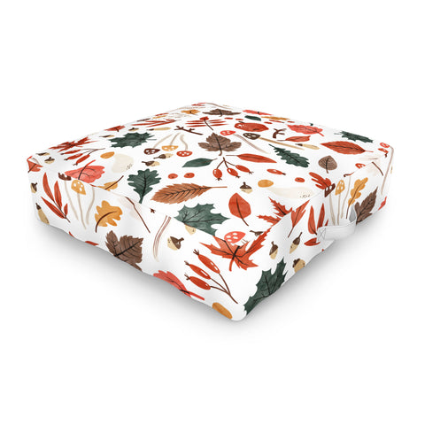 Marta Barragan Camarasa Reddish autumnal nature I Outdoor Floor Cushion