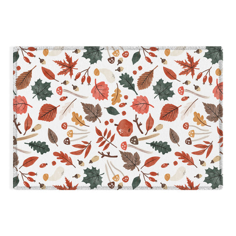 Marta Barragan Camarasa Reddish autumnal nature I Outdoor Rug