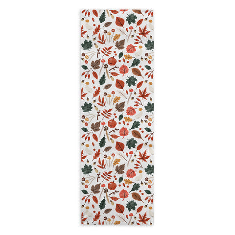 Marta Barragan Camarasa Reddish autumnal nature I Yoga Towel
