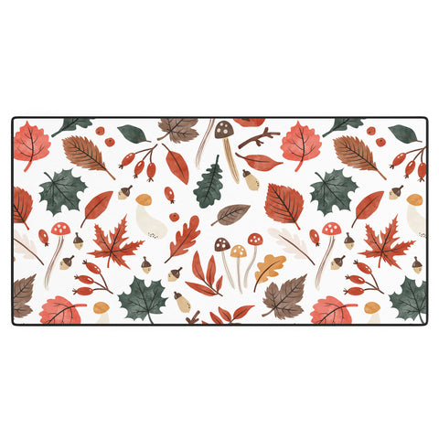Marta Barragan Camarasa Reddish autumnal nature I Desk Mat