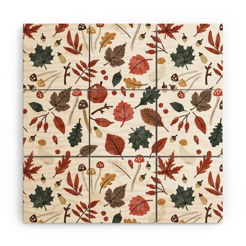 Marta Barragan Camarasa Reddish autumnal nature I Wood Wall Mural