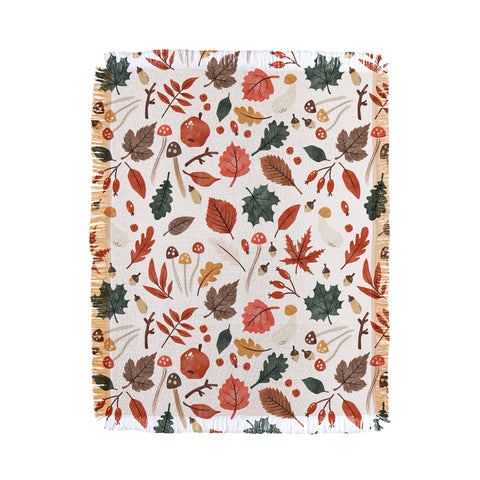 Marta Barragan Camarasa Reddish autumnal nature I Throw Blanket
