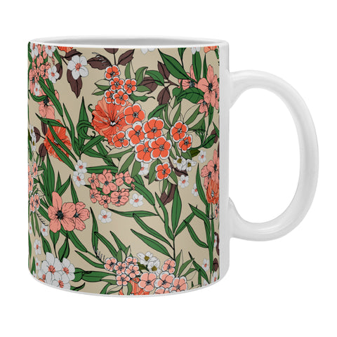 Marta Barragan Camarasa Retro flowery garden 01 Coffee Mug