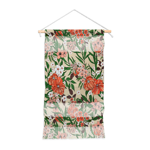 Marta Barragan Camarasa Retro flowery garden 01 Wall Hanging Portrait