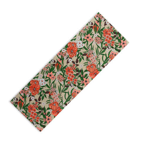 Marta Barragan Camarasa Retro flowery garden 01 Yoga Mat