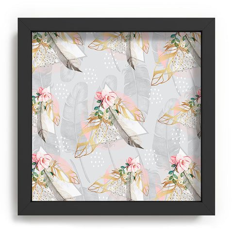 Marta Barragan Camarasa Romantic boho style pattern Recessed Framing Square