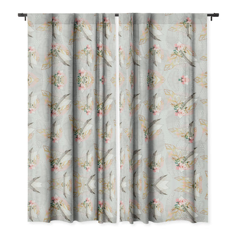 Marta Barragan Camarasa Romantic boho style pattern Blackout Non Repeat