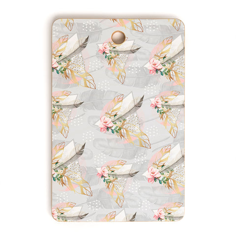 Marta Barragan Camarasa Romantic boho style pattern Cutting Board Rectangle
