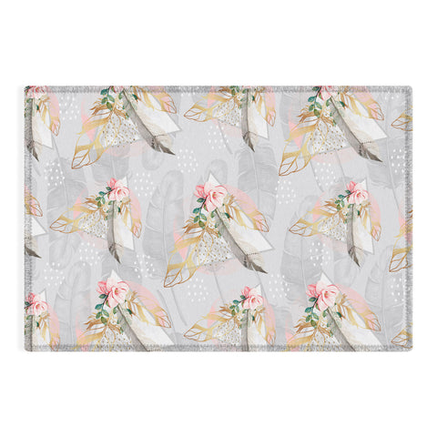 Marta Barragan Camarasa Romantic boho style pattern Outdoor Rug