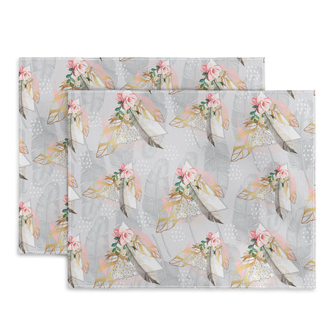 Marta Barragan Camarasa Romantic boho style pattern Placemat