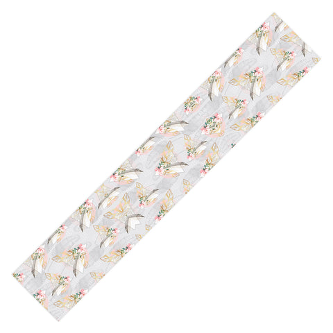 Marta Barragan Camarasa Romantic boho style pattern Table Runner