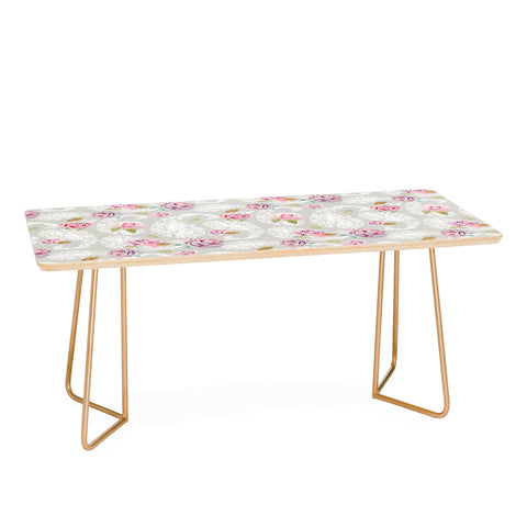Marta Barragan Camarasa Romantic floral paisley pattern Coffee Table