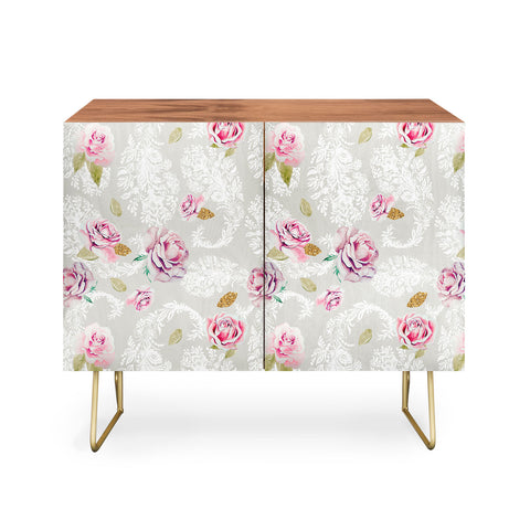 Marta Barragan Camarasa Romantic floral paisley pattern Credenza