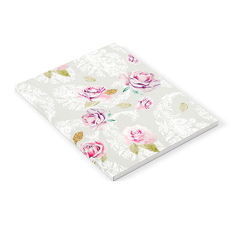 Marta Barragan Camarasa Romantic floral paisley pattern Notebook
