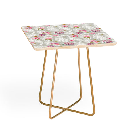 Marta Barragan Camarasa Romantic floral paisley pattern Side Table