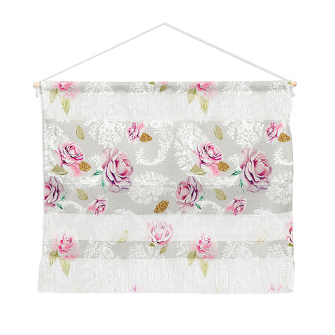 Marta Barragan Camarasa Romantic floral paisley pattern Wall Hanging Landscape