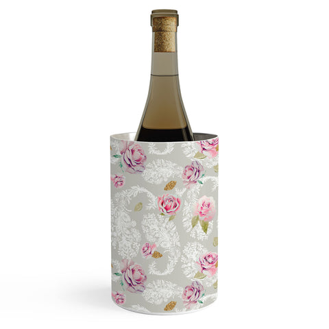 Marta Barragan Camarasa Romantic floral paisley pattern Wine Chiller