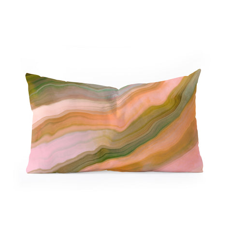 Marta Barragan Camarasa Rustic desert colors I Oblong Throw Pillow
