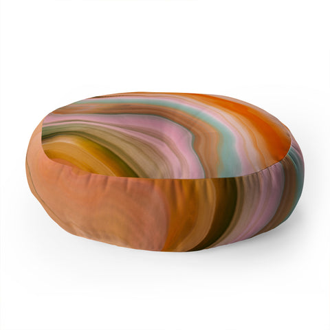 Marta Barragan Camarasa Rustic desert colors II Floor Pillow Round