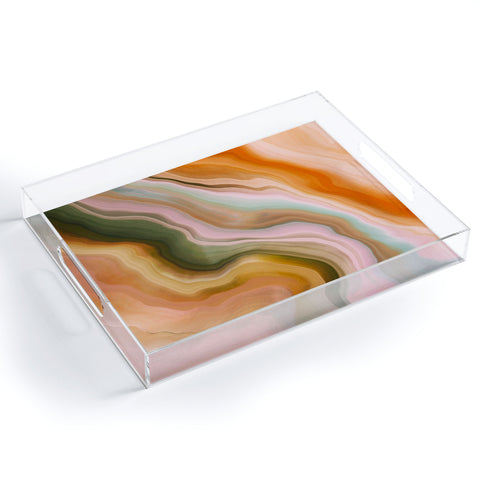 Marta Barragan Camarasa Rustic desert colors II Acrylic Tray