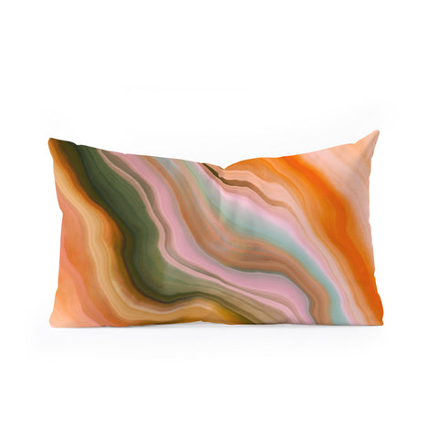 Marta Barragan Camarasa Rustic desert colors II Oblong Throw Pillow