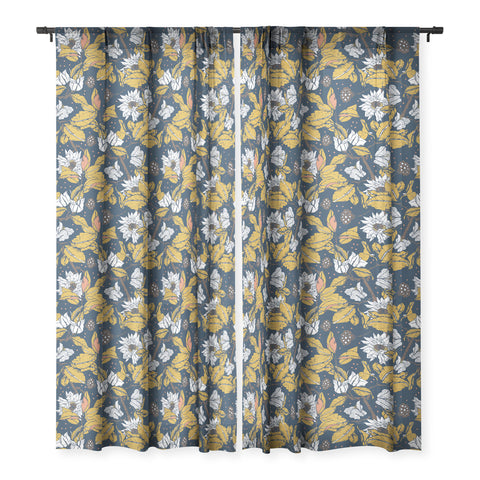 Marta Barragan Camarasa Seasonal darkness 22 Sheer Window Curtain