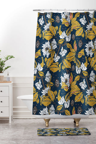 Marta Barragan Camarasa Seasonal darkness 22 Shower Curtain And Mat